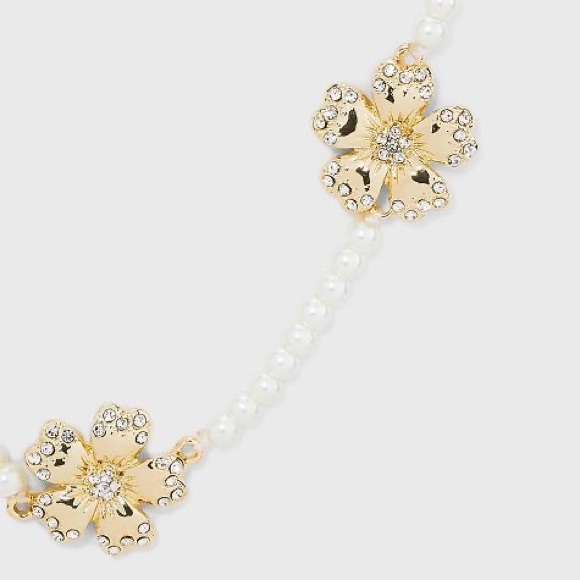 SUGARFIX by BaubleBar Gold and Pearl Butterfly Necklace - Picture 4 of 7